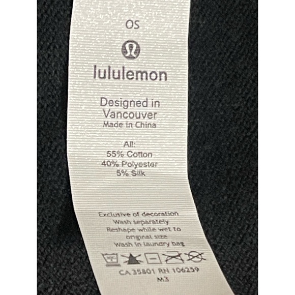 Lululemon Free To Coast Wrap Black Open Back NWOT one size fits all - Picture 8 of 10